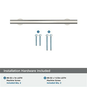 5-1/16" Radius Cabinet Pull, Polished Nickel Alt 2 - Image