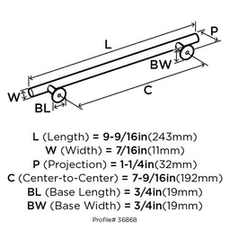 High Quality Materials - Durable Cabinet Pulls