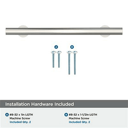 6-5/16" Radius Cabinet Pull, Polished Nickel Alt 2 - Image