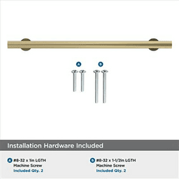 7-9/16" Radius Cabinet Pull, Golden Champagne Alt 3 - Image