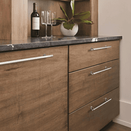 Champagne Bronze Radius Bar Pull, Amerock 256mm