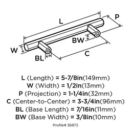 Sleek and Streamlined Radius Collection Bar Pull