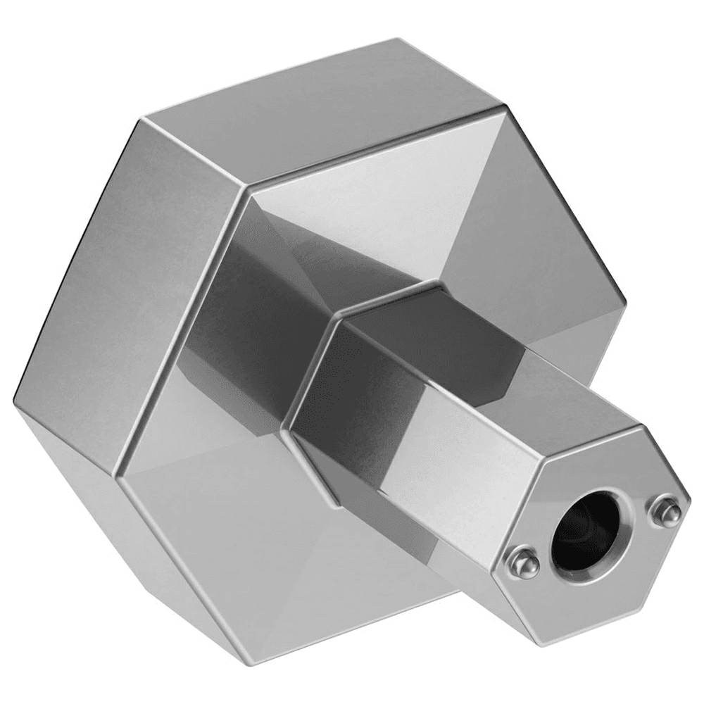 Caliber Hexagonal Knob in Matte Black Finish, 1-1/4" Diameter