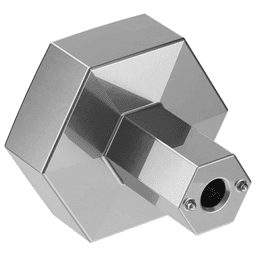 Caliber Hexagonal Knob in Matte Black Finish, 1-1/4" Diameter