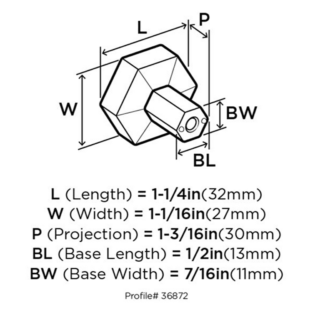 High Quality Construction Caliber Knob - Amerock