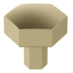 1-1/4" Caliber Hexagonal Knob, Golden Champagne Main - Image