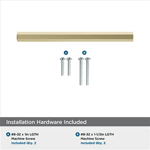 96mm Caliber Bar Pull, Golden Champagne Alt 4 - Image
