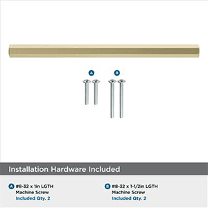 128mm Caliber Bar Pull, Golden Champagne Alt 4 - Image