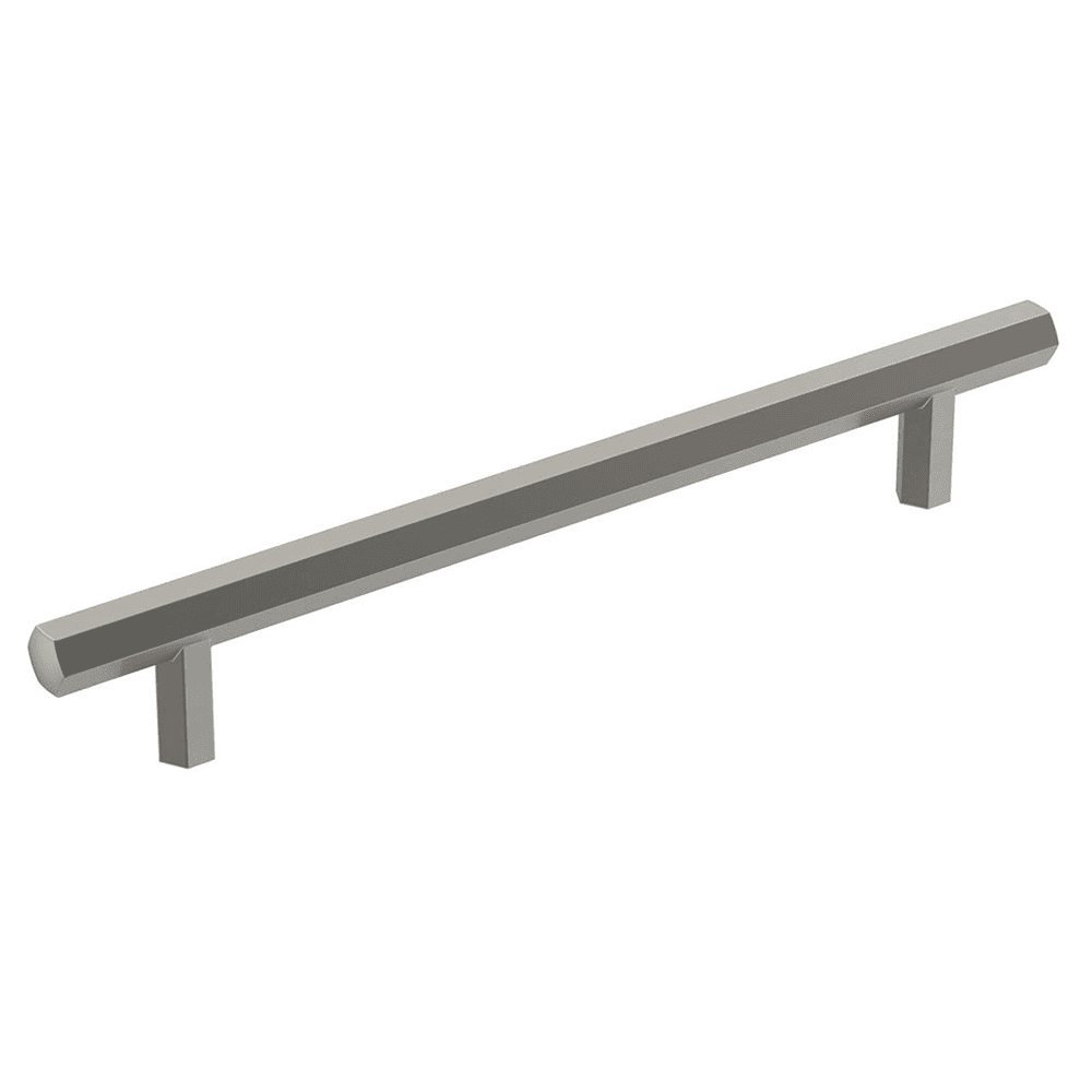 Amerock 160mm Caliber Bar Pull in Satin Nickel - front view