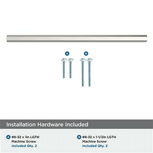 7-9/16" Caliber Cabinet Pull, Polished Nickel Alt 1 - Image