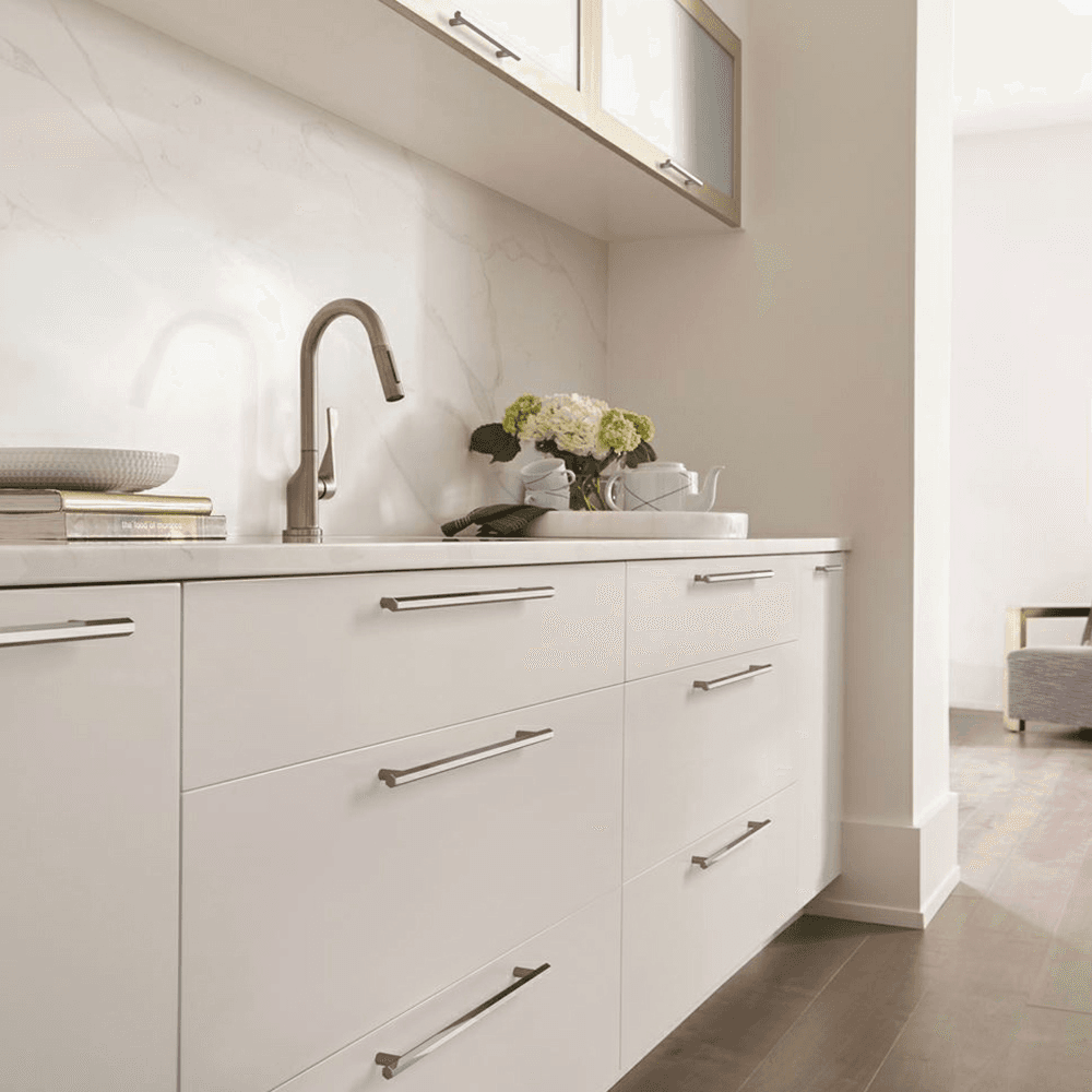 Amerock Caliber Collection Polished Chrome Bar Pull in Use