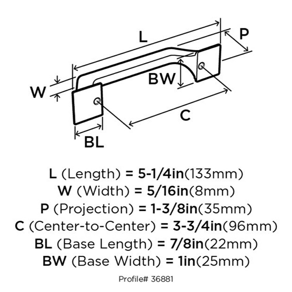 Contemporary Design Amerock 256mm Caliber Bar Pull