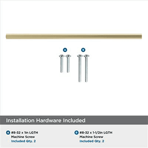 256mm Caliber Bar Pull, Golden Champagne Alt 4 - Image