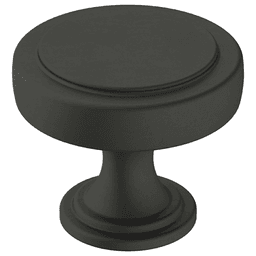 1-3/8" Knob from Allison by Amerock Exceed Collection in Matte Black Finish