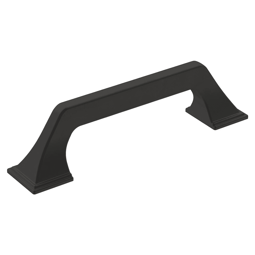 Amerock Exceed Arch Pull in Matte Black - angled view