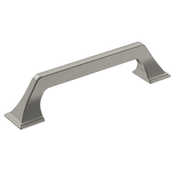 128mm center-to-center arch pull in satin nickel finish