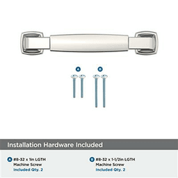 3-3/4" Stature Cabinet Pull, Polished Nickel Alt 2 - Image
