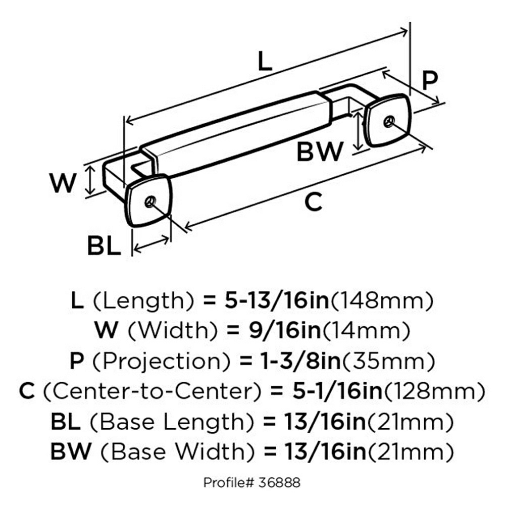 Truss Head Machine Screw Included in Handle Pull