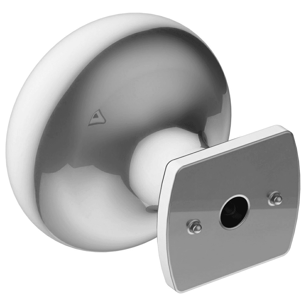 Amerock Surpass Mushroom Knob in Polished Chrome Finish on Dark Cabinet