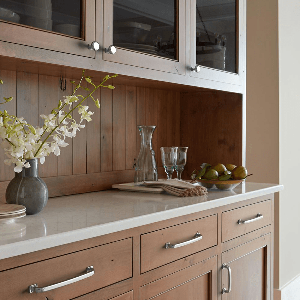 Amerock Surpass Collection knob in Satin Nickel Finish for a unique and enduring look