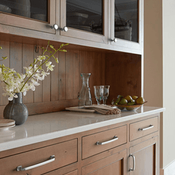 Amerock Surpass Collection knob in Satin Nickel Finish for a unique and enduring look