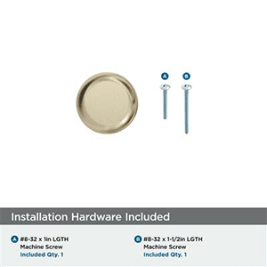 1-1/4" Surpass Cabinet Knob, Polished Nickel Alt 2 - Image