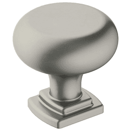 1-1/4" Surpass Mushroom Knob in Satin Nickel Finish from Amerock's Surpass Collection
