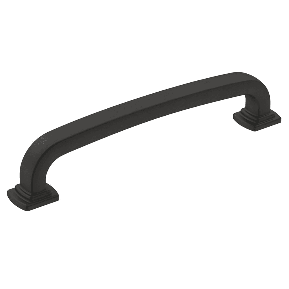 Amerock Surpass Handle Pull, Matte Black - Angle View