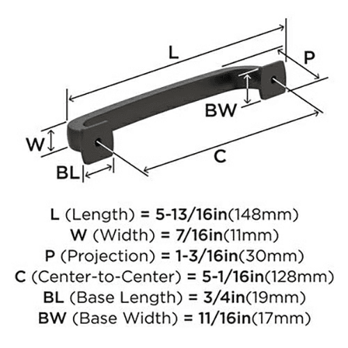 5-1/16" Surpass Cabinet Pull, Oil-Rubbed Bronze Alt 2 - Image