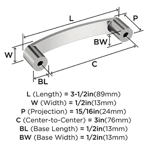 3" Rift Cabinet Pull, Satin Nickel Alt 1 - Image