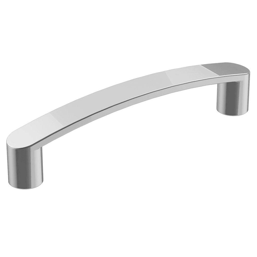 Affordable Amerock Rift Handle Pull in Polished Chrome on Marble Background