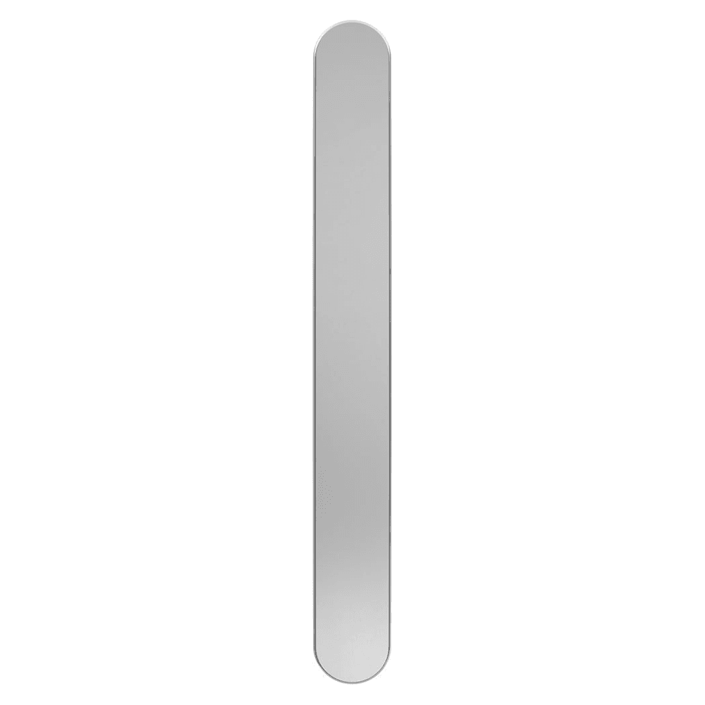 Contemporary Amerock Rift Handle Pull in Satin Nickel Finish