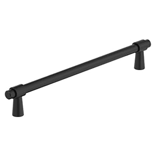 7-9/16" Destin Cabinet Pull, Matte Black Main - Image