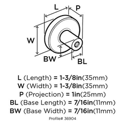 Versa knob coordinates with other collection items by Amerock