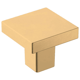 Amerock's Monument Square Knob with modern square design in Champagne Bronze Finish