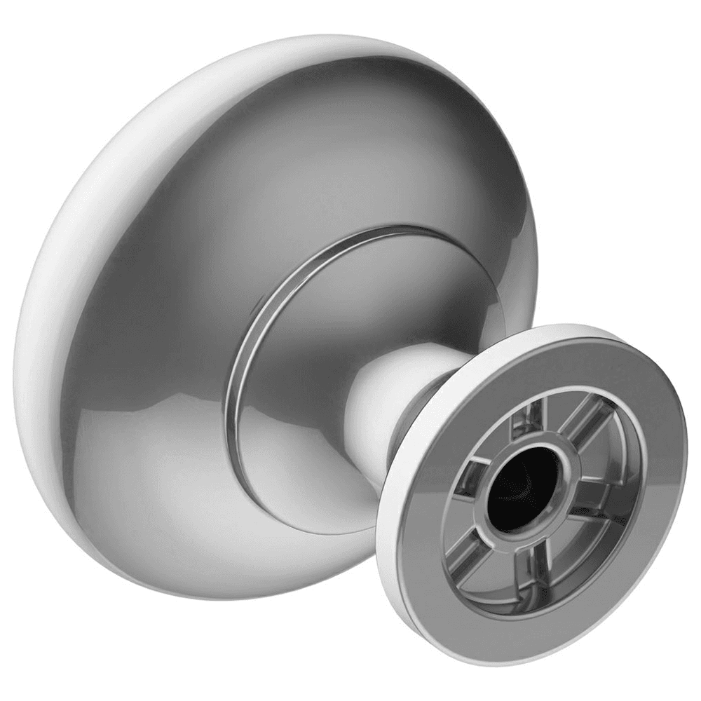 Amerock Era Round Knob in Polished Chrome Finish Coordinates with other items from the Era collection