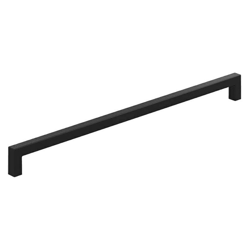 12-5/8" Monument Cabinet Pull, Matte Black Main - Image
