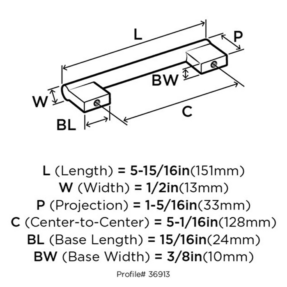 Versa pull with high quality materials and screws