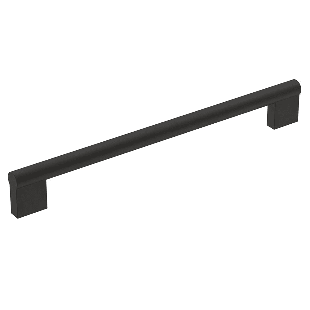 Amerock Matte Black Cabinet Pull - Versa Collection - 8-13/16" Center-to-Center