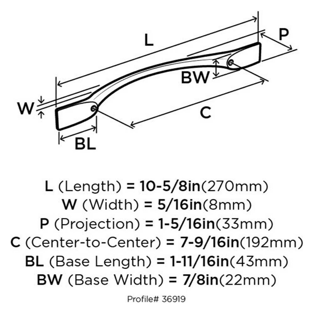 High Quality 192mm Center-to-Center Cabinet Pull