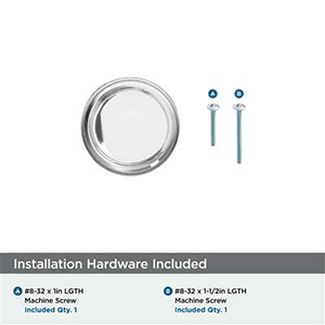 2-1/8" Glacio Premium Bar Cabinet Knob, Clear/Polished Nickel Alt 1 - Image