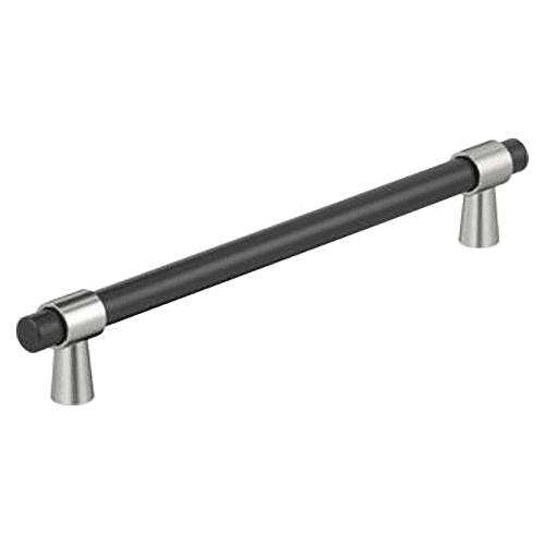 12" Mergence Appliance Pull, Matte Black/Polished Chrome Main - Image