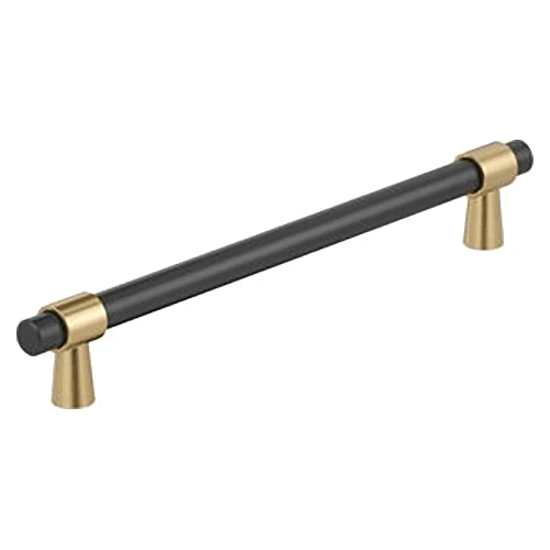 12" Mergence Appliance Pull, Matte Black/Champagne Bronze Main - Image