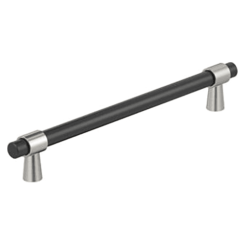 12" Mergence Appliance Pull, Matte Black/Satin Nickel Main - Image