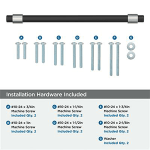 12" Mergence Appliance Pull, Matte Black/Satin Nickel Alt 2 - Image