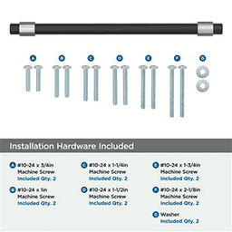 12" Mergence Appliance Pull, Matte Black/Champagne Bronze Alt 2 - Image