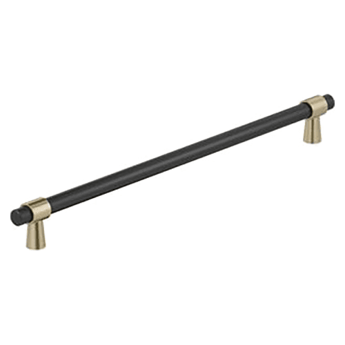 18" Mergence Appliance Pull, Matte Black/Golden Champagne Main - Image