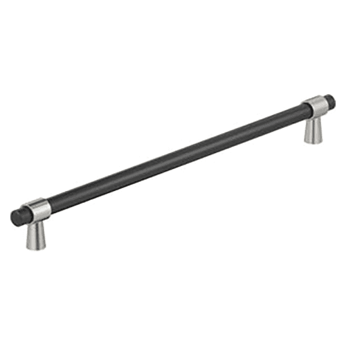 18" Mergence Appliance Pull, Matte Black/Satin Nickel Main - Image
