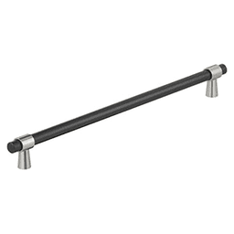 18" Mergence Appliance Pull, Matte Black/Satin Nickel Main - Image