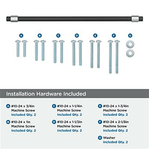 18" Mergence Appliance Pull, Matte Black/Champagne Bronze Alt 2 - Image